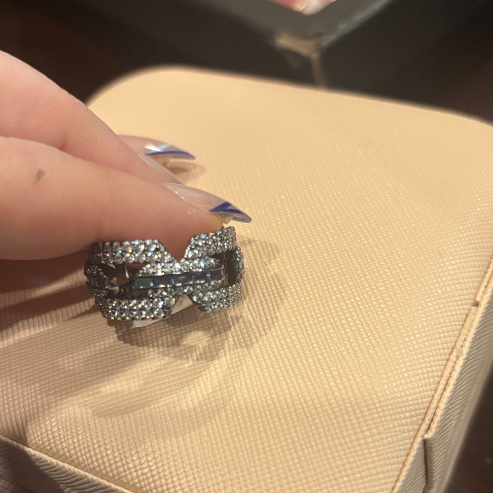 Sirens: Array of colors on hematite Ring - Picture 4 of 4